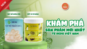 sản phẩm mới: hạt nổ nhân dừa và mứt lê củ năng